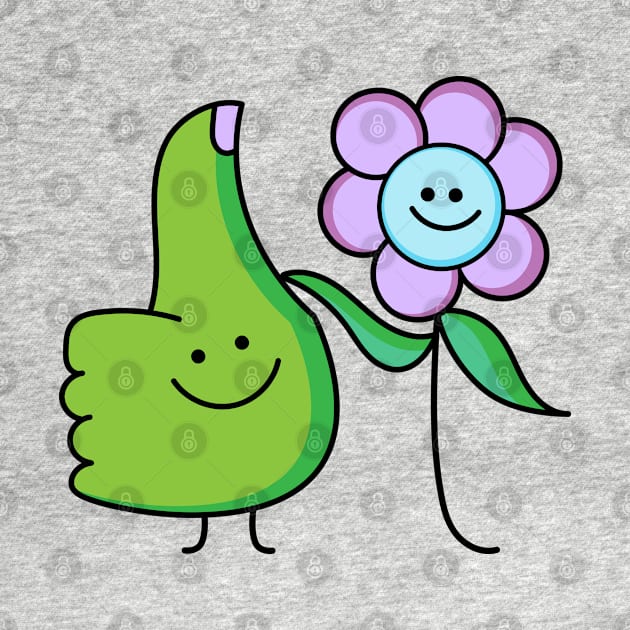 Flower with green thumb couple by spontania